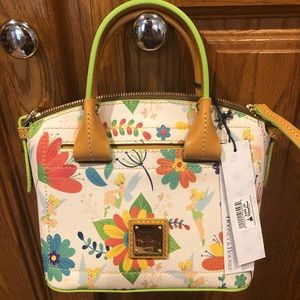Disney Dooney And Bourke Satchel Tinkerbell print